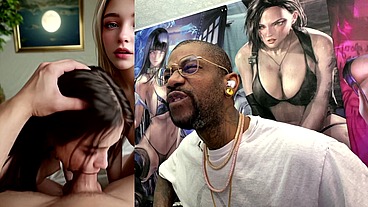 Tight Petite Teen Girls Making A Hard Goon Cock Cum Extremely Fucking Hard, AI Generated