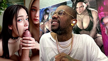 Tight Petite Teen Girls Making A Hard Goon Cock Cum Extremely Fucking Hard, AI Generated
