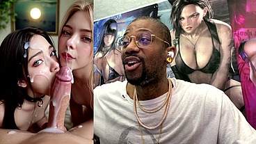 Tight Petite Teen Girls Making A Hard Goon Cock Cum Extremely Fucking Hard, AI Generated