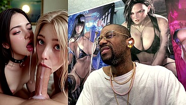 Tight Petite Teen Girls Making A Hard Goon Cock Cum Extremely Fucking Hard, AI Generated