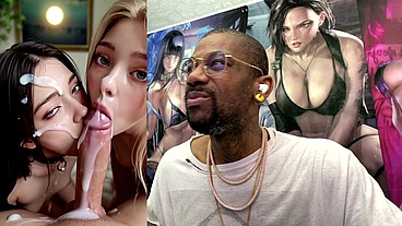 Tight Petite Teen Girls Making A Hard Goon Cock Cum Extremely Fucking Hard, AI Generated