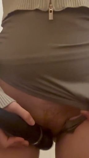my stepsister masturbates in the kitchen in leggings and has an orgasm hot   Clip 1