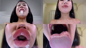 Remi Natsume - Smell of Her Erotic Long Tongue and Spit Part 1