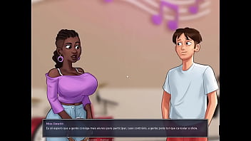 Summertime Saga ep 99 - Ela tirou a roupa e cantou muito no Karaok&ecirc_