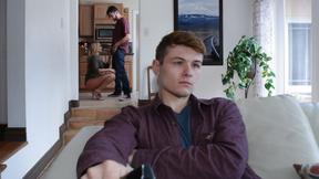 ”Risky fuck with big boobed COUGAR in the kitchen”