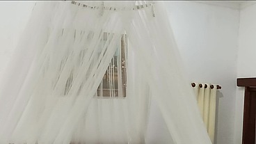 Thief fucking a girl he found with a wooden dick but got punished by an angry sugar daddy who cannot say NO if offered a little pussy