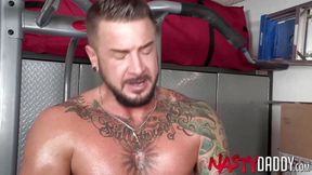 NASTYDADDY Dolf Dietrich barebacks muscular Michael Roman