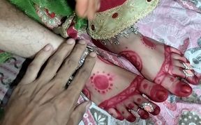 Indian Desi Village cute bhabhi footjob and handjob video