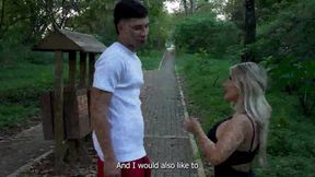 I fuck a stranger in public and he cums in my mouth... I hope no one saw us! Naty Delgado