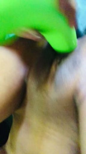 Indian Village Girl Masturbation with Banna Toy, Small Pussy Squirting...