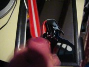 éjac sur mon miroir Star Wars Dark Vador