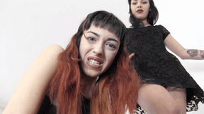 Valerie shows in Geneva as she likes to kick you in the balls loser (MOBILE VERSION MP4)