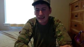 Hot College American Stud, Dressing Military Fast Cumshot Show