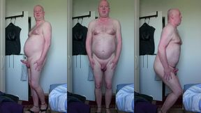 nackt, dick und steifer schwanz