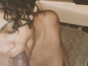 SLOW MOTION BLOW JOB CUM ON TITS ICING HER NIPPLES REAL CUM LOTS OF IT