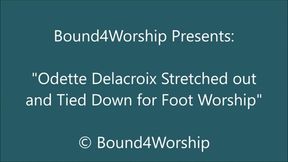 Odette Delacroix Stretched Out for Foot Worship - HD
