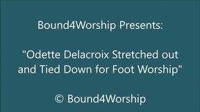 Odette Delacroix Stretched Out for Foot Worship - HD