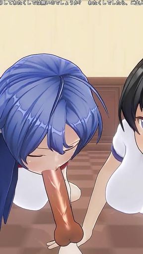 Two College Girls in Tracksuit Suck One Cock in the Locker Room