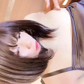 sissy yui nipple play to anal play