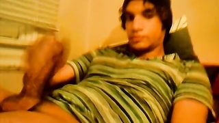 Insane lad steams onanism while showing off his hot body on webcam