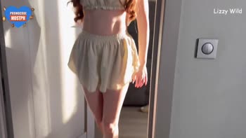 Lizzy Wild's Naughty Surprise: 18-Year-Old Russian Redhead's Best Blowjob