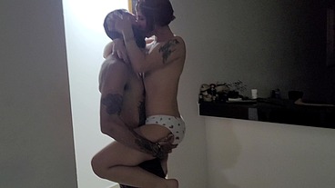 BBC fucking a petite teen pussy hard