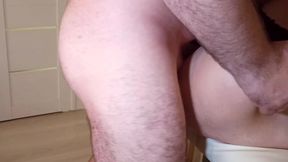 bisexual threesome. mmf. wife invites bisexual slave for her husband. full scene. ep 22421