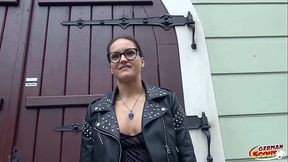 GERMAN SCOUT - FITNESS GLASSES TEEN BARBARA TALK TO FUCK AT PICKUP FAKE MODEL JOB