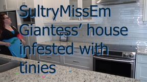 Giantess' house infested with tinies