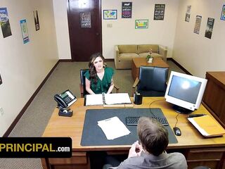 Step Mommy Harper Madison Is Called To The Principal's Office For Nasty Behaviour - Perv Principal