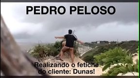 Pedro Peloso na praia em S&atilde_o Luis