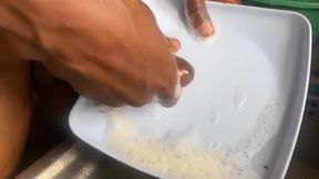 He Washed the Dishes Clean with His Cute Sweet Dick