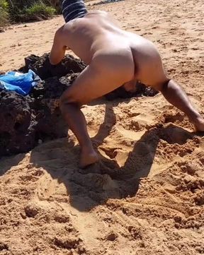 Ladysilva on the Beach I Want a Male to Break Into My Hot Ass
