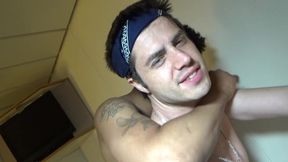 Carlos fucked by ebony big cock