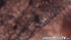 Deviant Japanese girls peeing outdoors due to inability to hold it