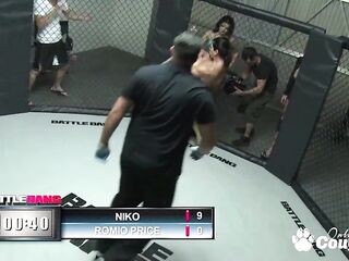 Latin chick Ann Marie Rios Rides A Cock In The Octagon