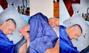 AHV - Used bros to jerk this lil cock while he was till I busted cum all over...
