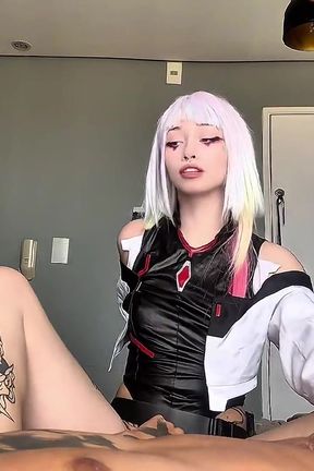 Lucy Cyberpunk Endrunners Feet Licking &amp; Femdom Sex Toy