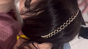 aliviando meu tio depois do trabalho, deixei ele gozar no cuzinho depois na minha boquinha