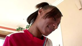 nevaeh givens facial cumshot after cheerleader handjob
