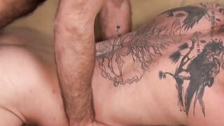 Beard-Fuckers Raw: Hunks Damon & Zach Attempt Anal Domination