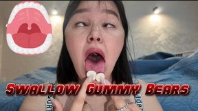 Swallow gummy bears orgasm