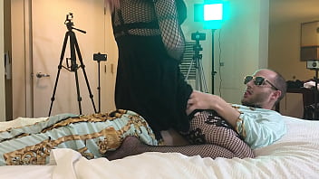 Goth TS Cowgirl Fucked