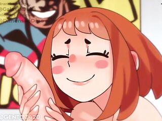 Uraraka's shy confession... that turned into sexy sex with a mysterious secret behind it.