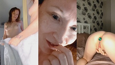 Butt Plug Loving MILF's Finger Fuck