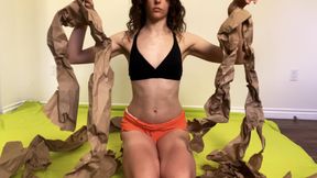 Tearing Paper in Bikini