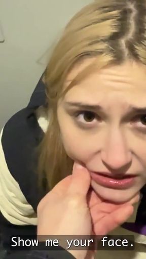 VIP4K. A thousand bucks for a Blowjob in a Public Restroom? Yeah, sure   Clip 1