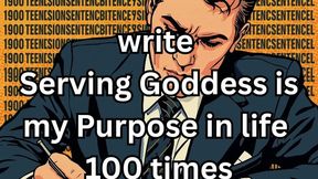 repeat after me 100 times slave