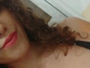 Caliente en el portal de casa