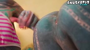 Sharing a BBC with my Trans Wife - her first dick - ANAL threesome, ATM, gape, ATOGM